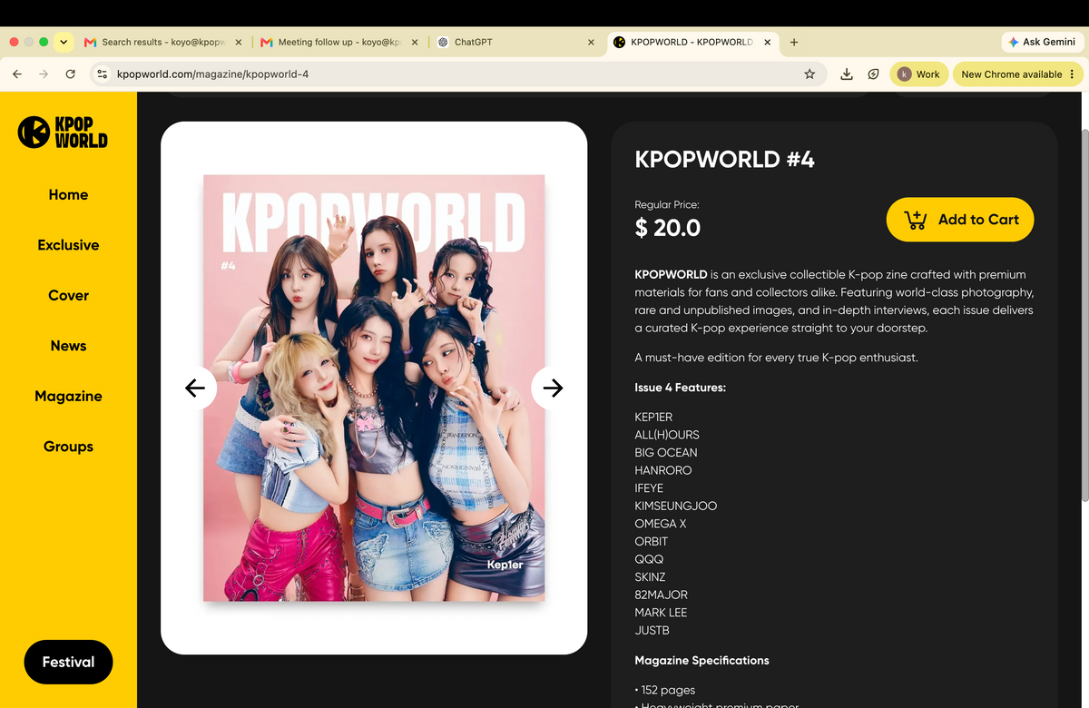 4 Magazine bundle