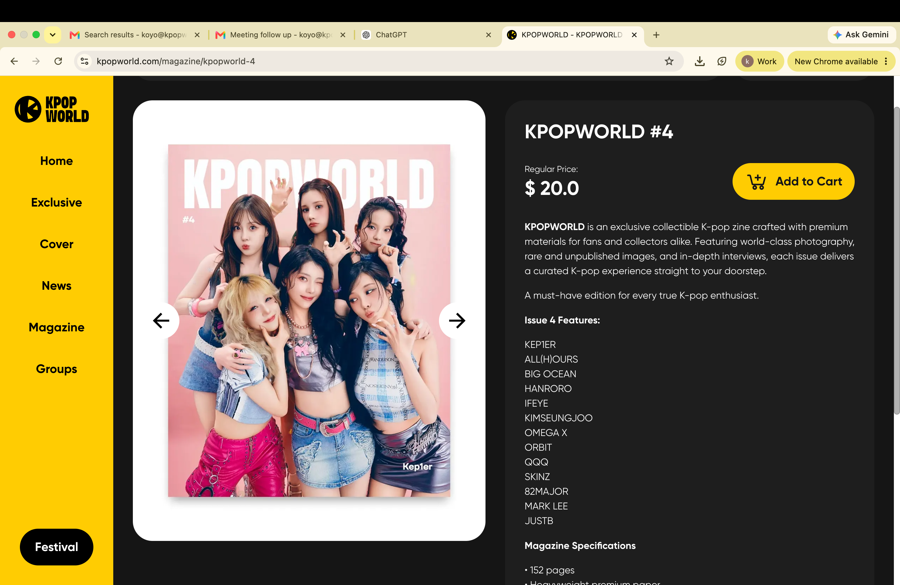 4 Magazine bundle